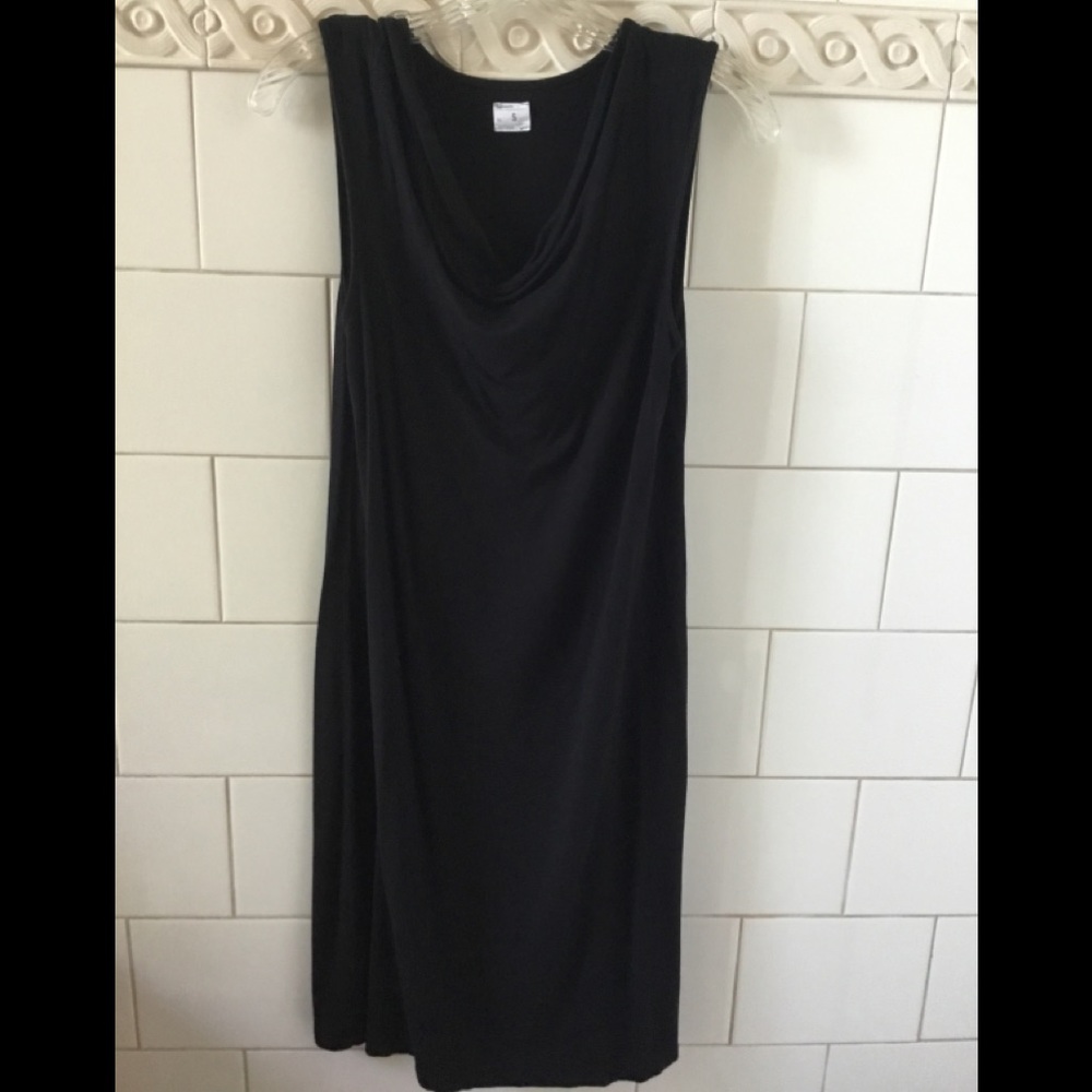 Gap Maternity Blk Draped Neck Sleeveless Dress S